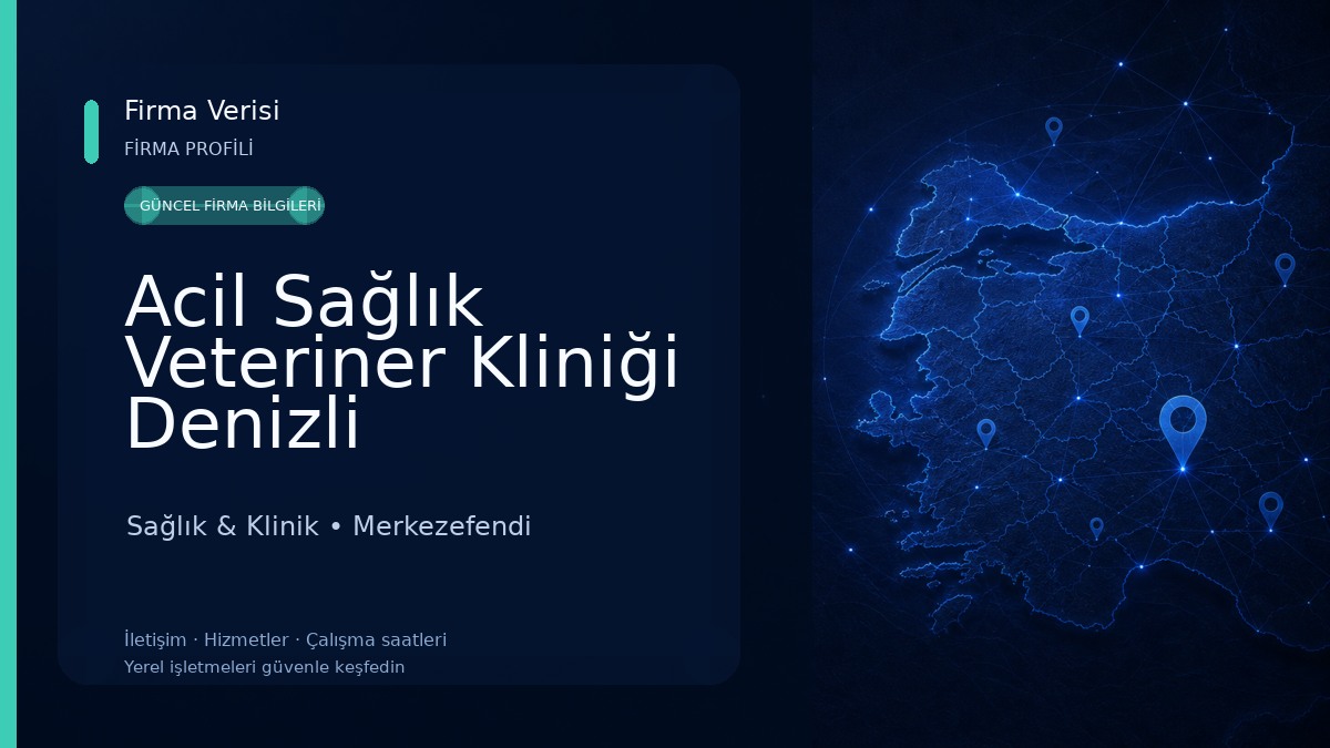 Acil Sağlık Veteriner Kliniği Denizli Sağlık & Klinik