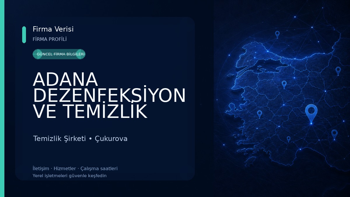 ADANA DEZENFEKSİYON VE TEMİZLİK FİRMASI - ADANA GOKSU DEZENFEKSİYON VE TEMİZLİK Temizlik Şirketi