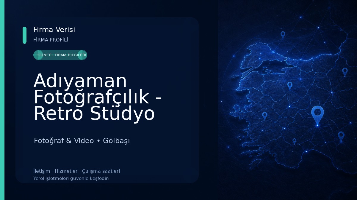 Adıyaman Fotoğrafçılık - Retro Stüdyo 