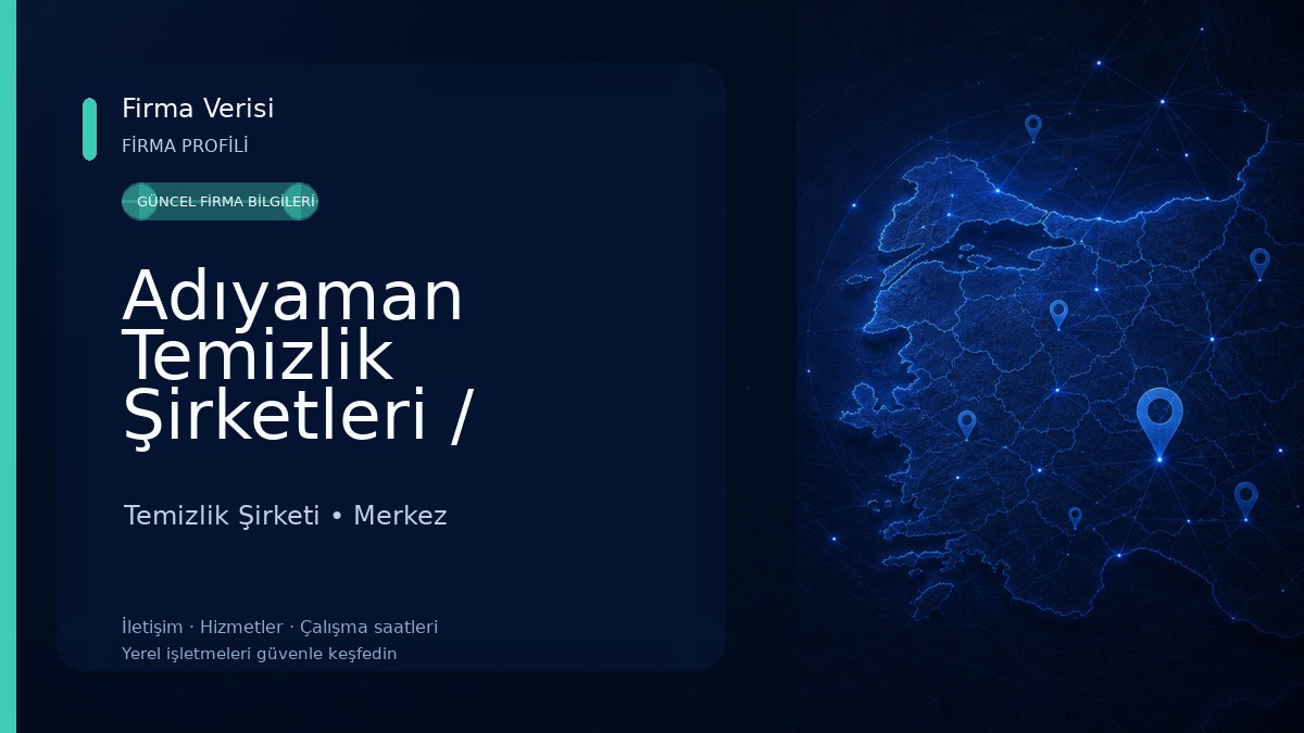 Adıyaman Temizlik Şirketleri / Uzman Plus Temizlik Şirketi