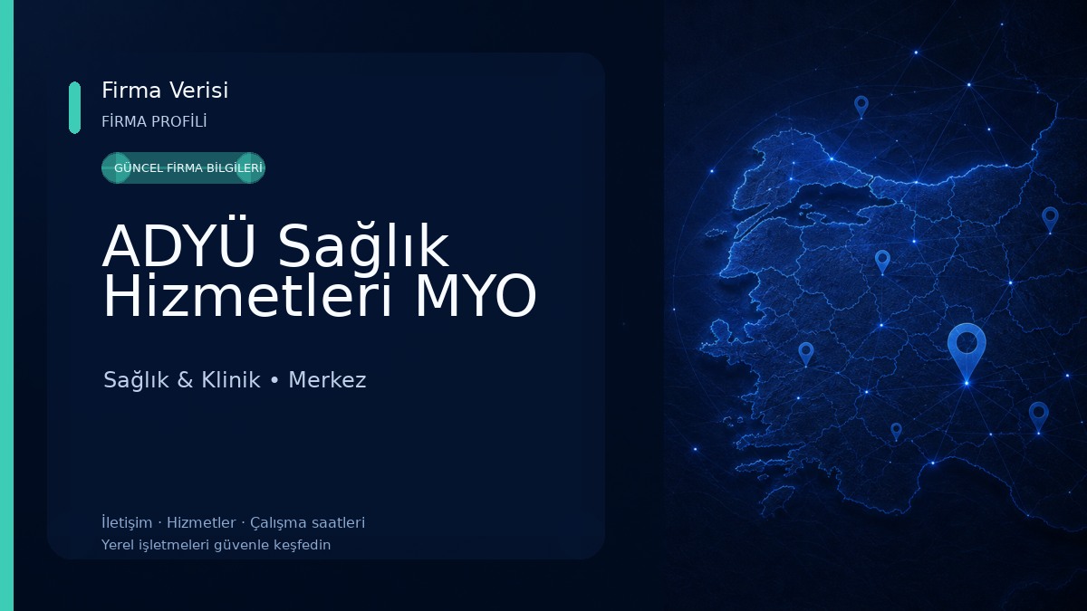 ADYÜ Sağlık Hizmetleri MYO Sağlık & Klinik
