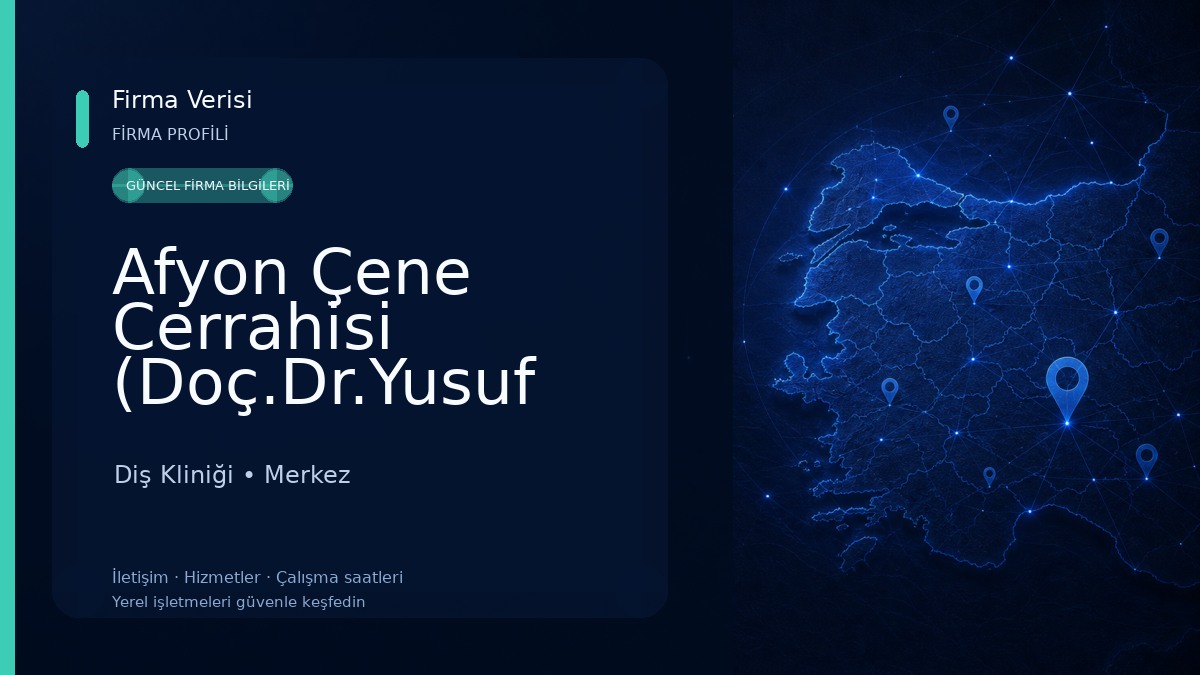 Afyon Çene Cerrahisi (Doç.Dr.Yusuf ATALAY) Diş Kliniği