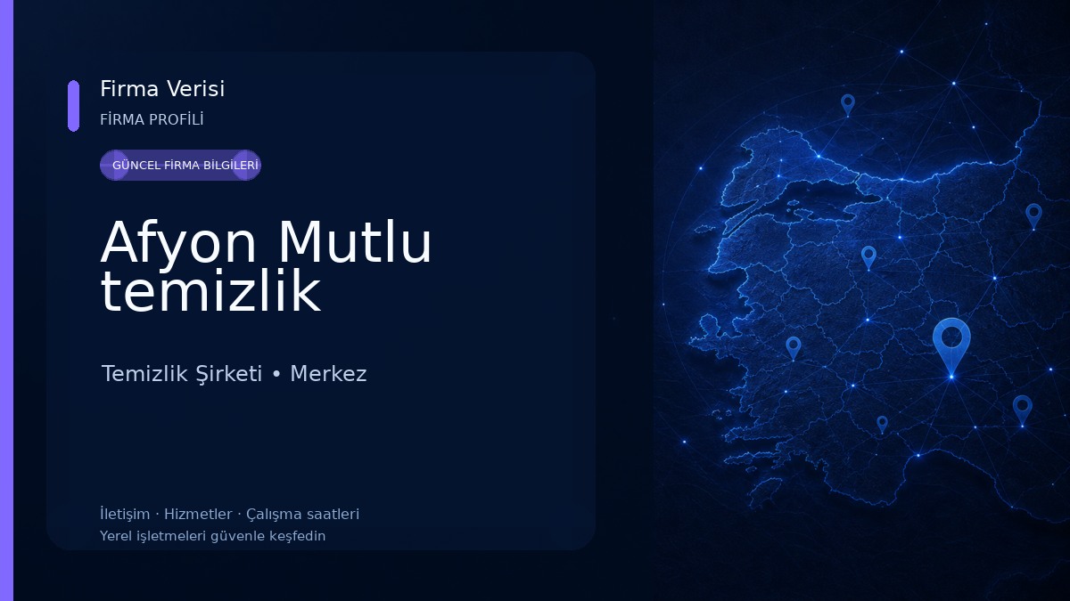 Afyon Mutlu temizlik 