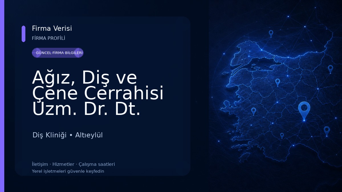 Ağız, Diş ve Çene Cerrahisi Uzm. Dr. Dt. Mert Atikler Diş Kliniği