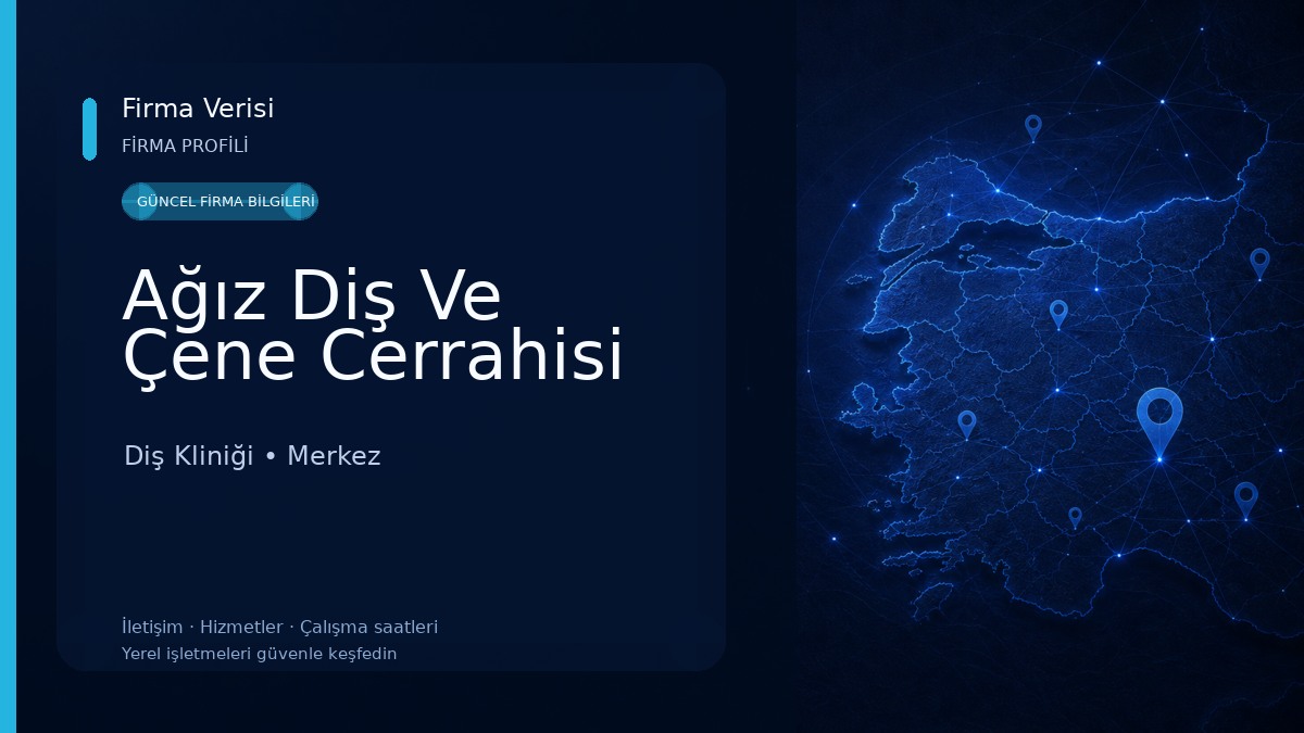 Ağız Diş Ve Çene Cerrahisi Diş Kliniği