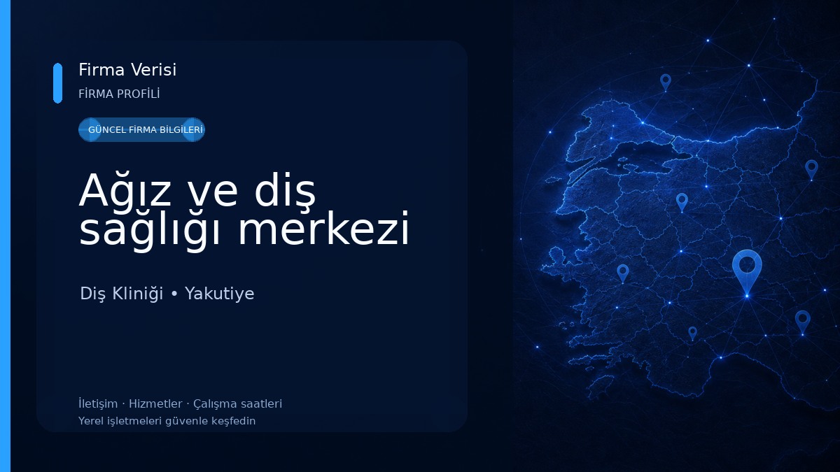Ağız ve diş sağlığı merkezi Diş Kliniği