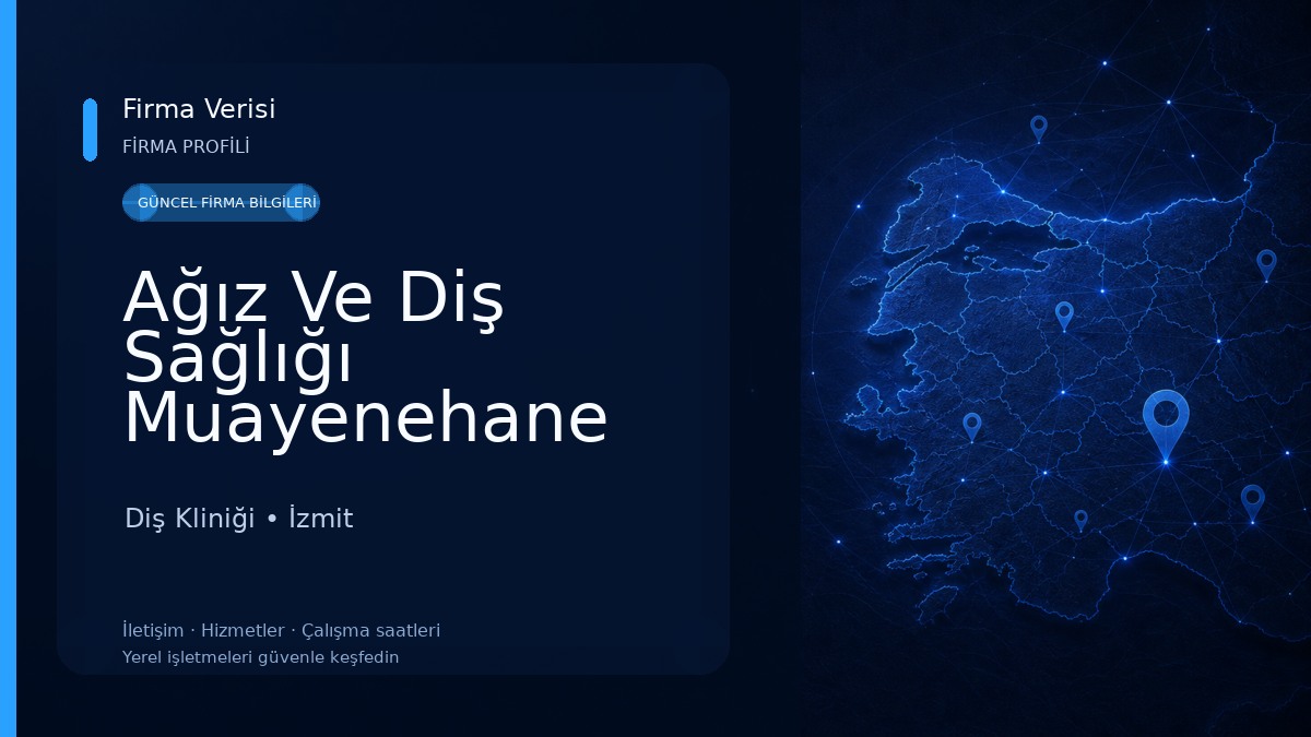 Ağız Ve Diş Sağlığı Muayenehane Diş Kliniği