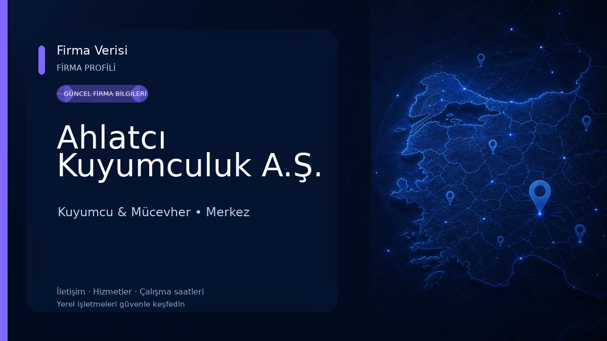 Ahlatcı Kuyumculuk A.Ş. Kuyumcu & Mücevher