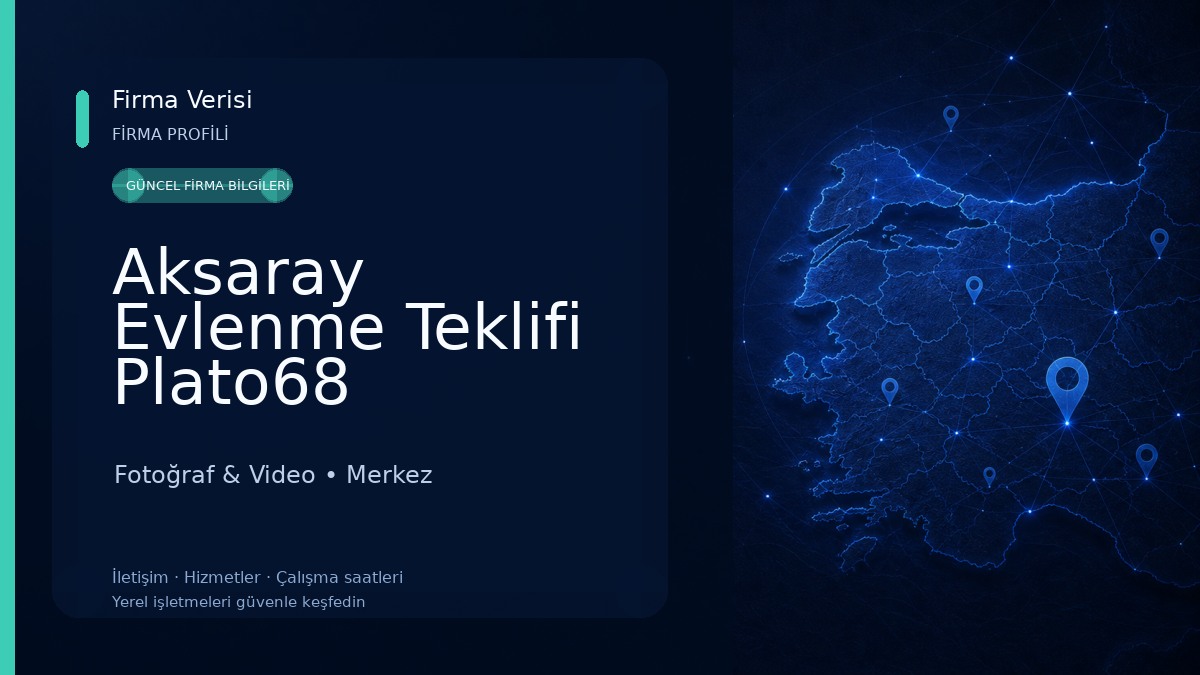 Aksaray Evlenme Teklifi Plato68 Fotoğraf & Video