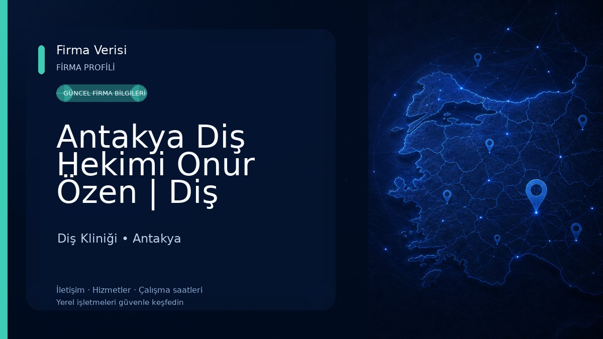 Antakya Diş Hekimi Onur Özen | Diş Kliniği - implant Diş Kliniği