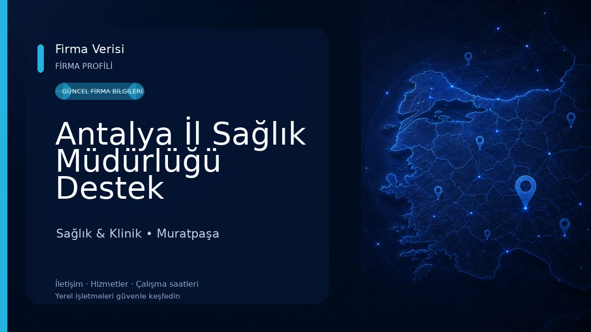 Antalya İl Sağlık Müdürlüğü Destek Hizmetler Başkanlığı Ek Hizmet Binası Sağlık & Klinik
