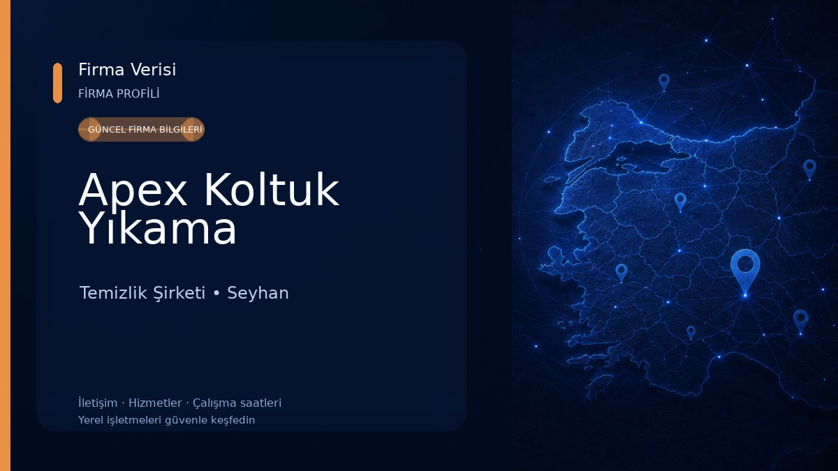 Apex Koltuk Yıkama Temizlik Şirketi