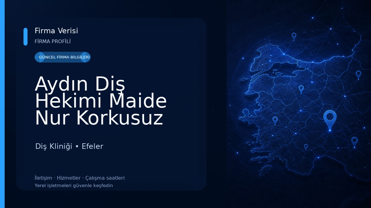 Aydın Diş Hekimi Maide Nur Korkusuz AKKUŞ Diş Kliniği