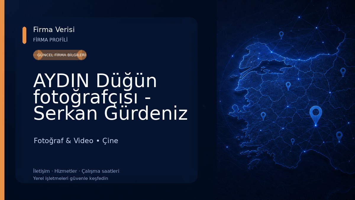 AYDIN Düğün fotoğrafçısı - Serkan Gürdeniz Fotoğraf & Video
