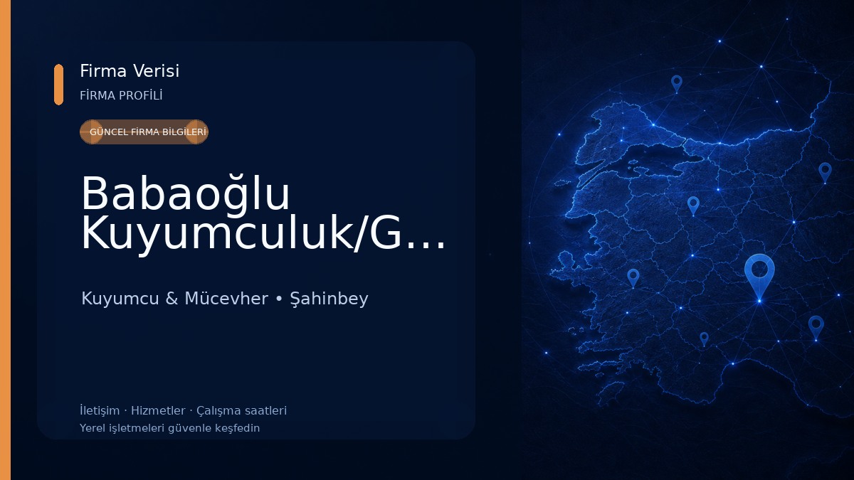 Babaoğlu Kuyumculuk/Gold Kuyumcu & Mücevher