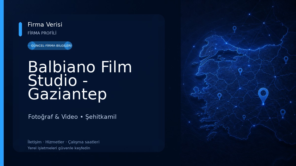 Balbiano Film Studio - Gaziantep Düğün , Mekan Fotoğrafçısı , Vesikalık , Biyometrik Fotoğraf Fotoğraf & Video