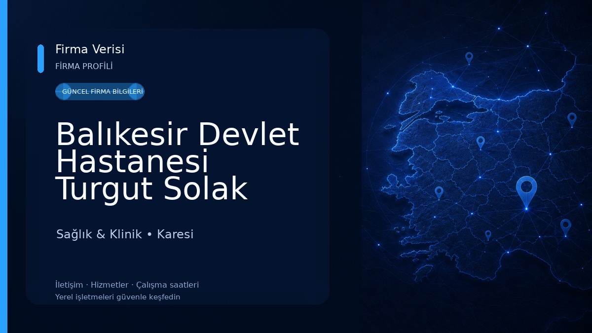 Balıkesir Devlet Hastanesi Turgut Solak Hizmet Binası Sağlık & Klinik