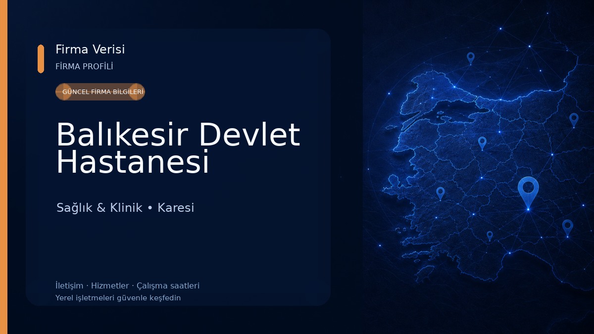 Balıkesir Devlet Hastanesi Sağlık & Klinik