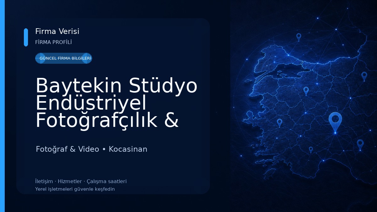 Baytekin Stüdyo Endüstriyel Fotoğrafçılık & Matbaacılık - Kayseri Katalog 