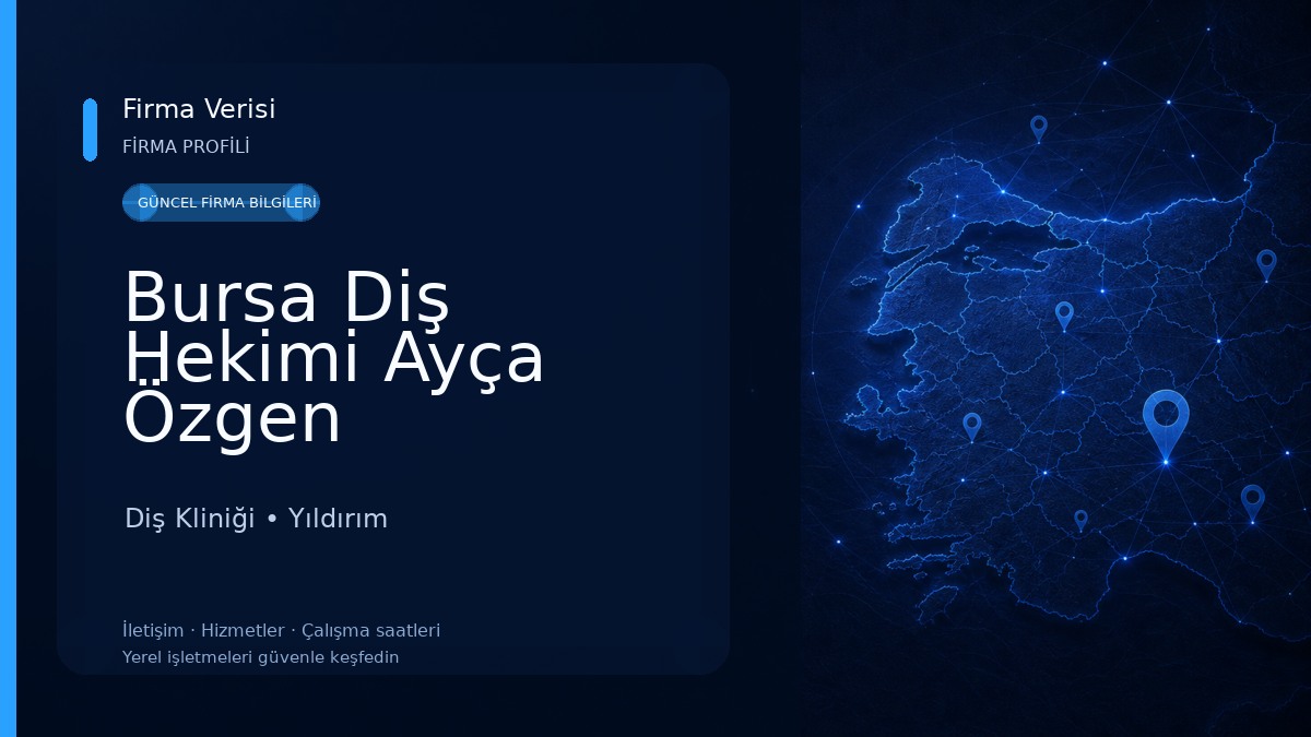 Bursa Diş Hekimi Ayça Özgen Diş Kliniği