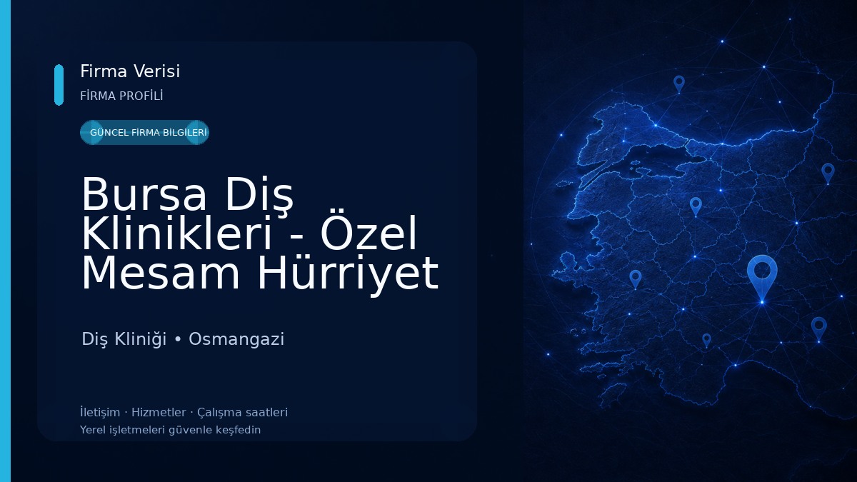 Bursa Diş Klinikleri - Özel Mesam Hürriyet Diş Kliniği