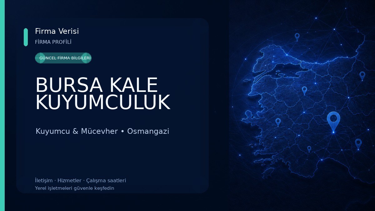 BURSA KALE KUYUMCULUK Kuyumcu & Mücevher