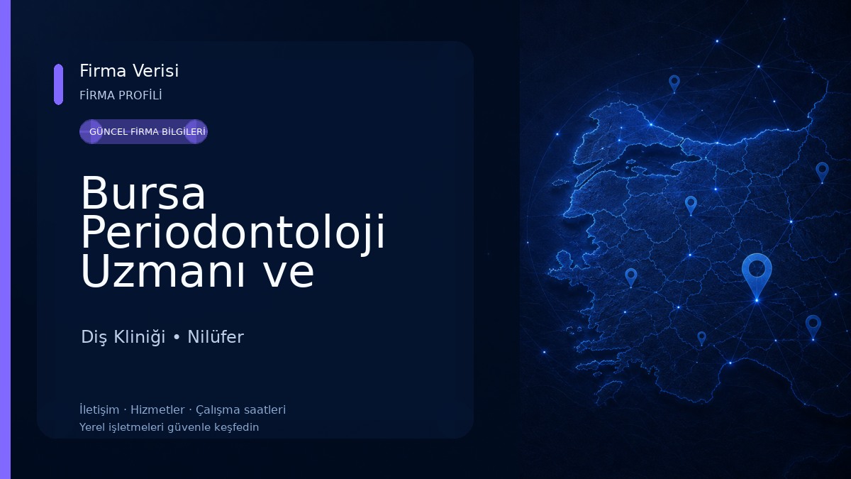 Bursa Periodontoloji Uzmanı ve İmplantoloji-Uzm. Dt. Semih Akgül Diş Kliniği