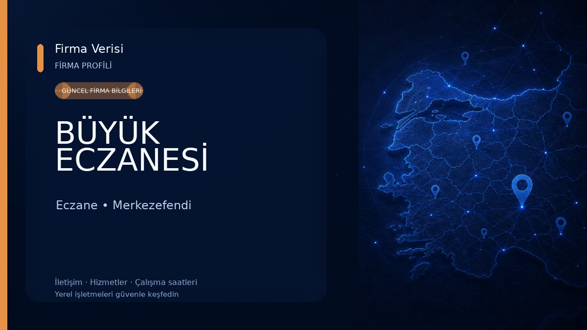 BÜYÜK ECZANESİ Eczane
