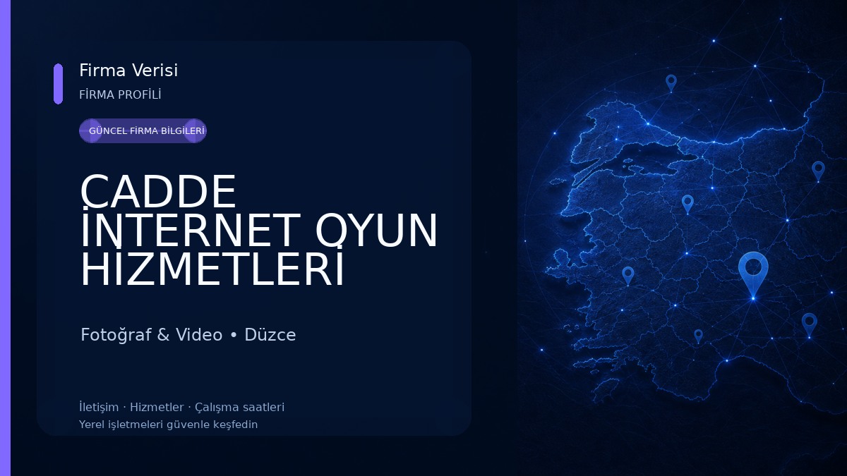 CADDE İNTERNET OYUN HİZMETLERİ Fotoğraf & Video