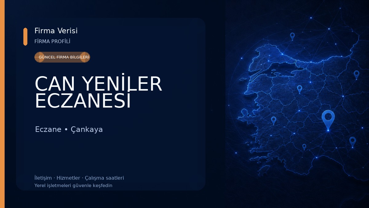 CAN YENİLER ECZANESİ 
