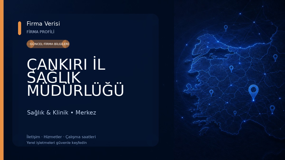 ÇANKIRI İL SAĞLIK MÜDÜRLÜĞÜ ZÜBEYDE HANIM AİLE SAĞLIĞI MERKEZİ Sağlık & Klinik