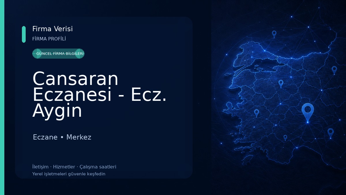 Cansaran Eczanesi - Ecz. Aygin Değirmenci 