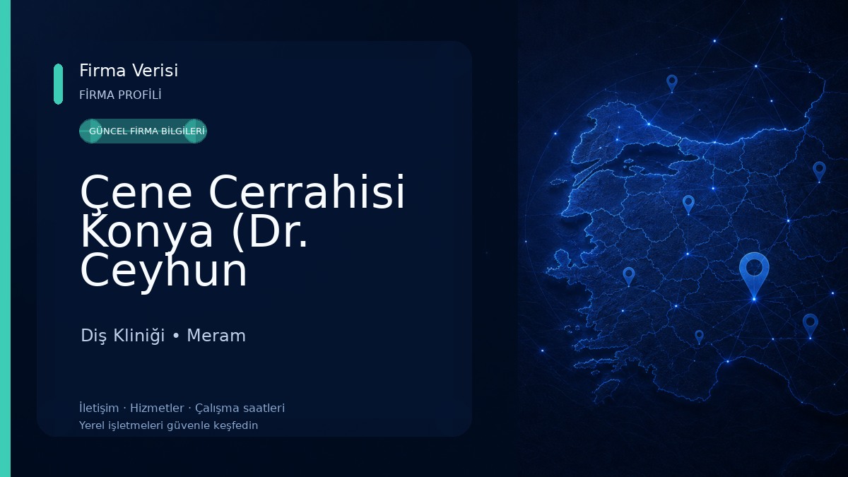 Çene Cerrahisi Konya (Dr. Ceyhun Arıcıoğlu) Diş Kliniği