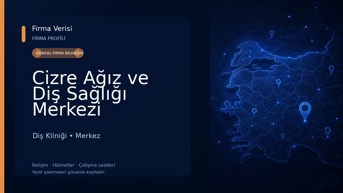 Cizre Ağız ve Diş Sağlığı Merkezi Diş Kliniği