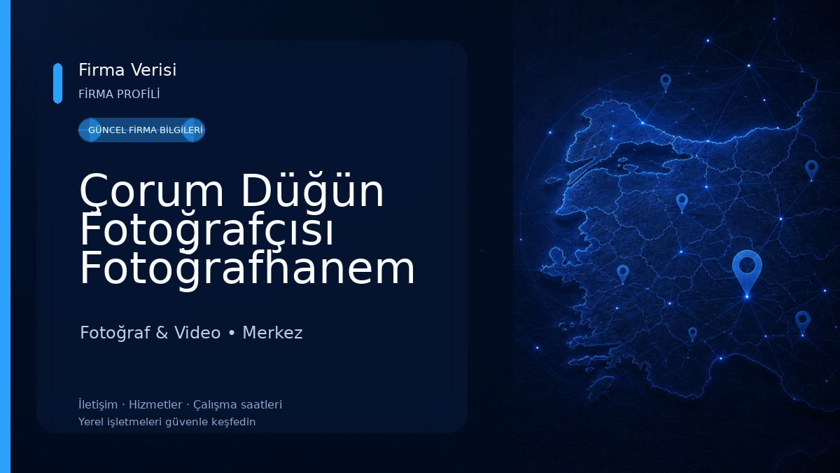 Çorum Düğün Fotoğrafçısı Fotoğrafhanem Fotoğraf & Video