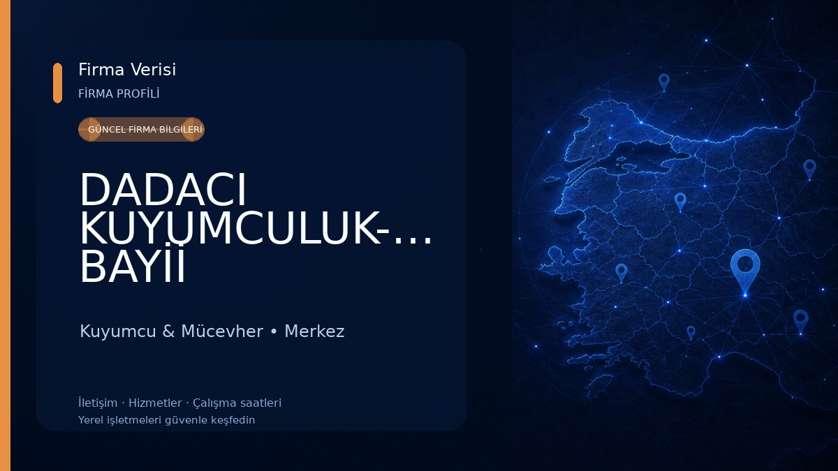 DADACI KUYUMCULUK-KOÇAK BAYİİ 