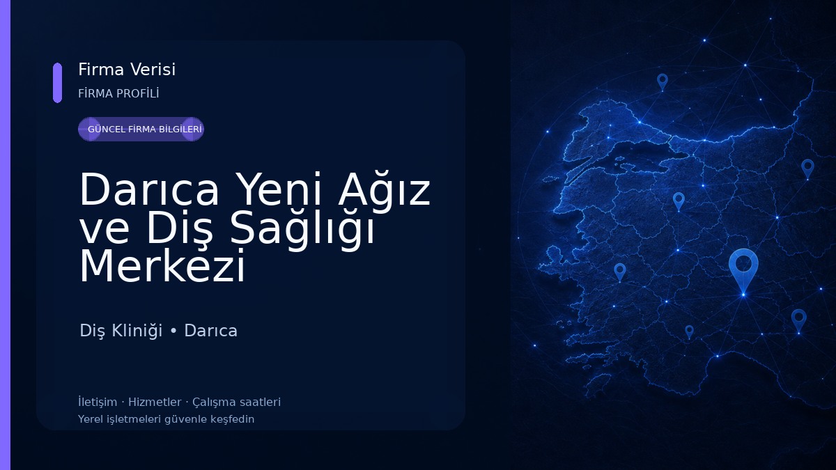 Darıca Yeni Ağız ve Diş Sağlığı Merkezi Diş Kliniği