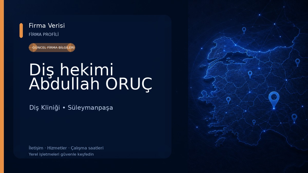 Diş hekimi Abdullah ORUÇ 