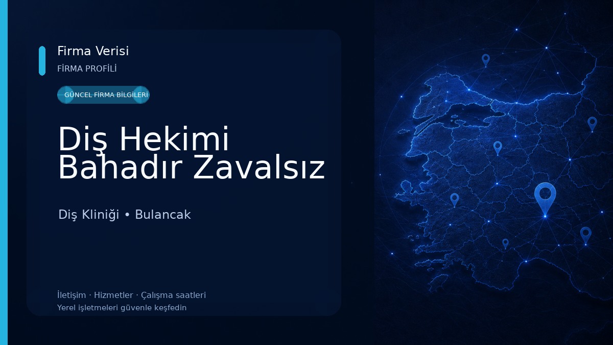 Diş Hekimi Bahadır Zavalsız 