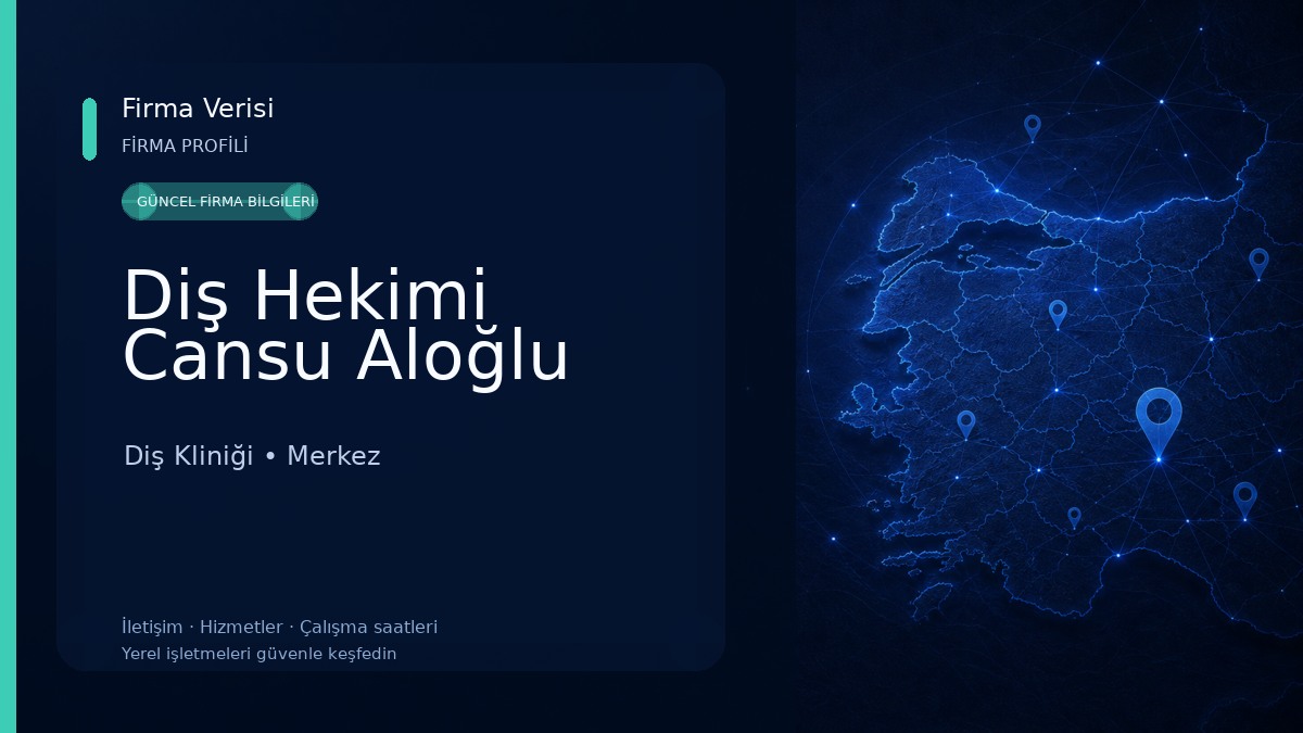 Diş Hekimi Cansu Aloğlu 