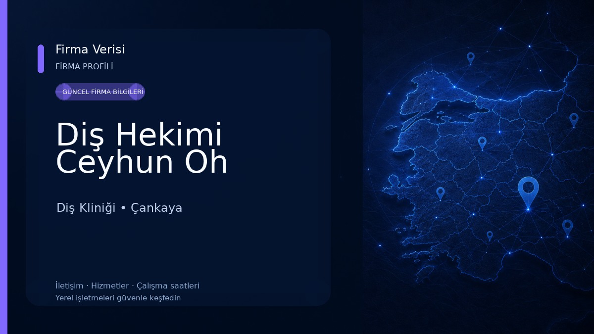 Diş Hekimi Ceyhun Oh Diş Kliniği