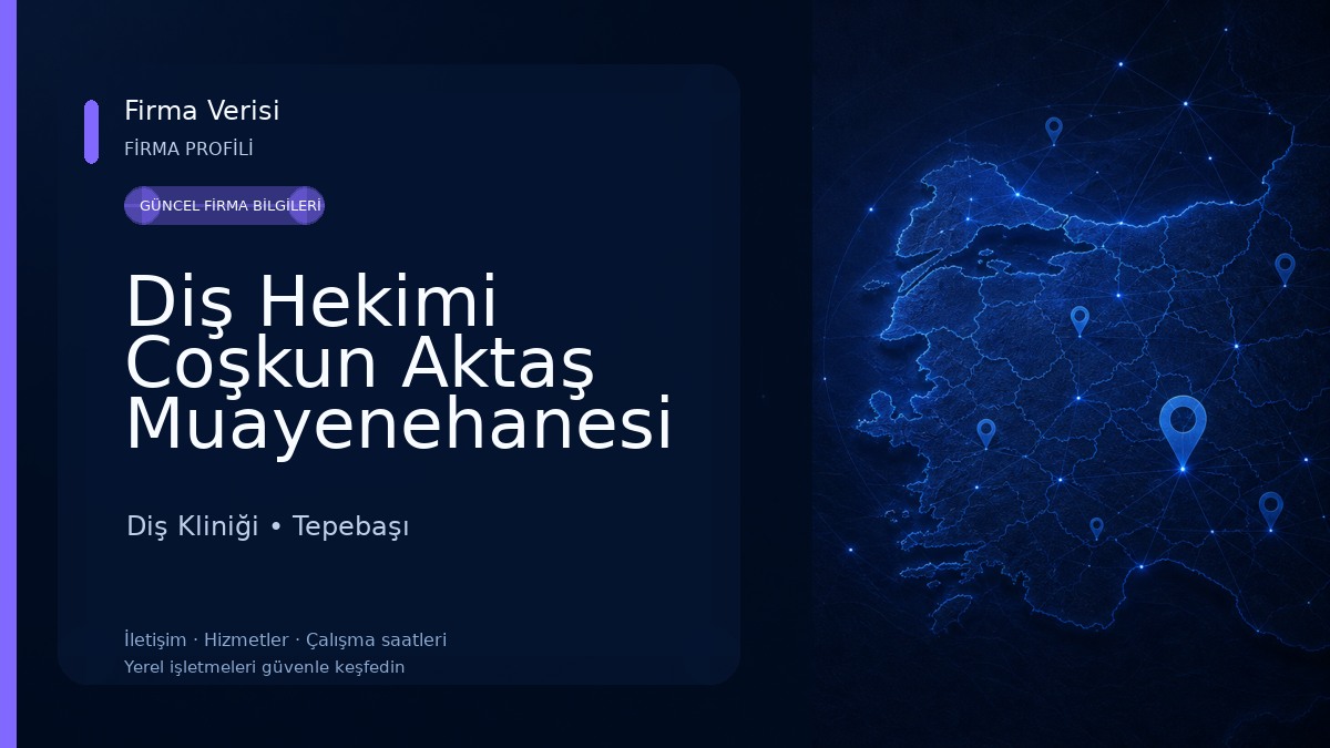Diş Hekimi Coşkun Aktaş Muayenehanesi Diş Kliniği