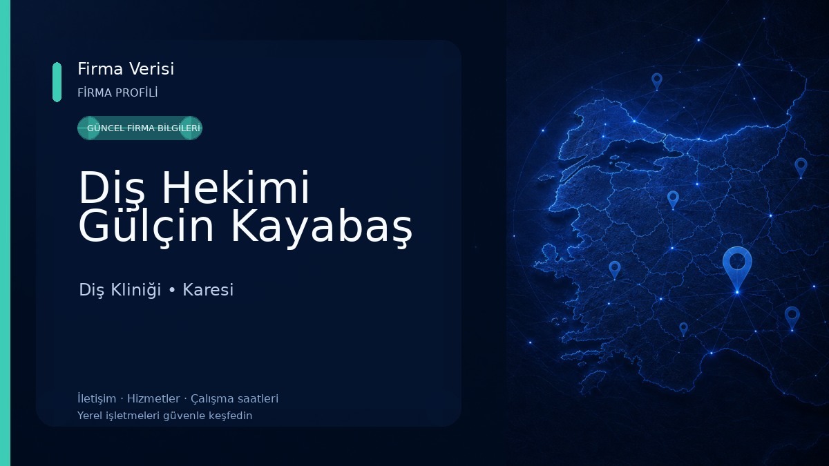 Diş Hekimi Gülçin Kayabaş Diş Kliniği