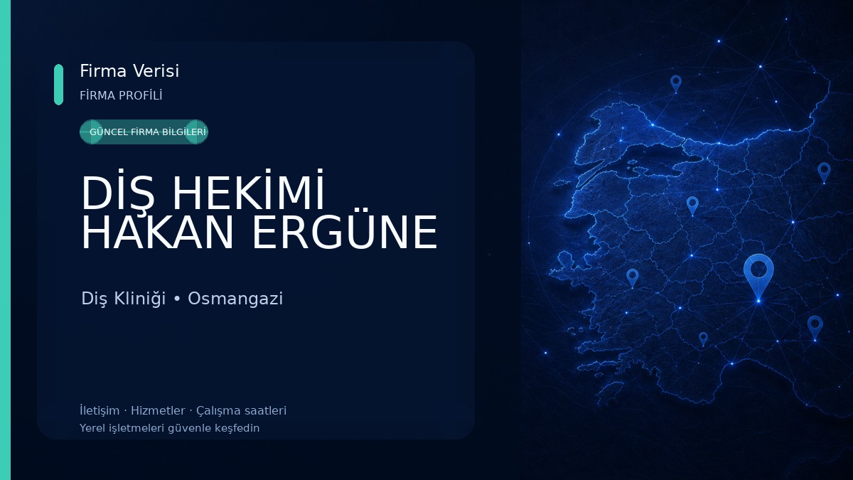 DİŞ HEKİMİ HAKAN ERGÜNE Diş Kliniği