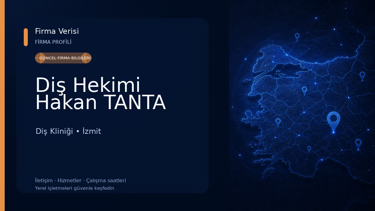 Diş Hekimi Hakan TANTA Diş Kliniği