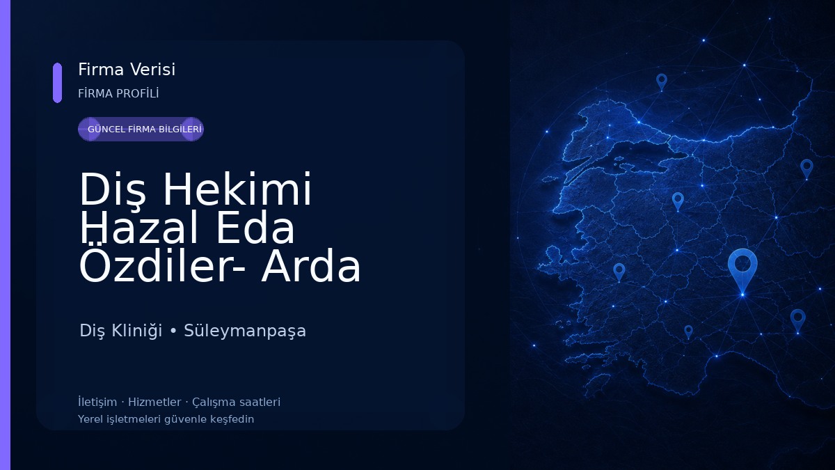 Diş Hekimi Hazal Eda Özdiler- Arda Özdiler Diş Kliniği