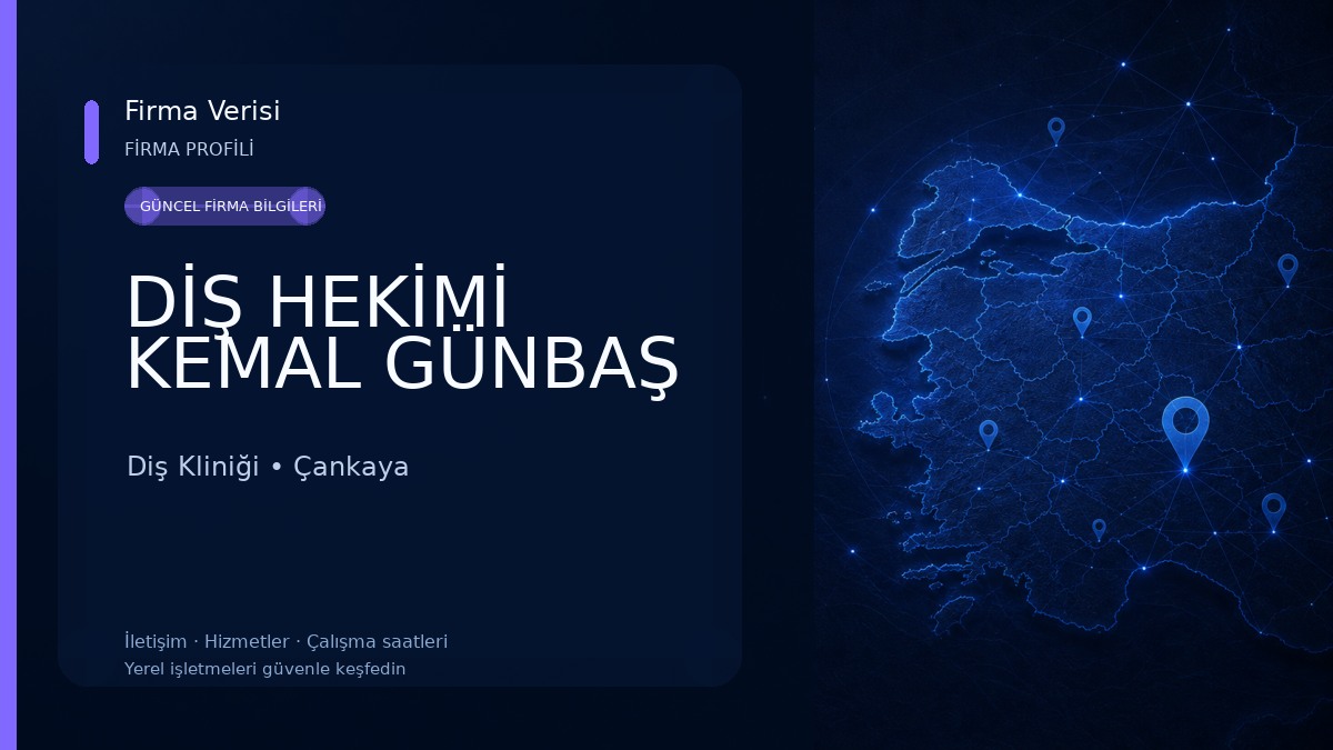 DİŞ HEKİMİ KEMAL GÜNBAŞ Diş Kliniği