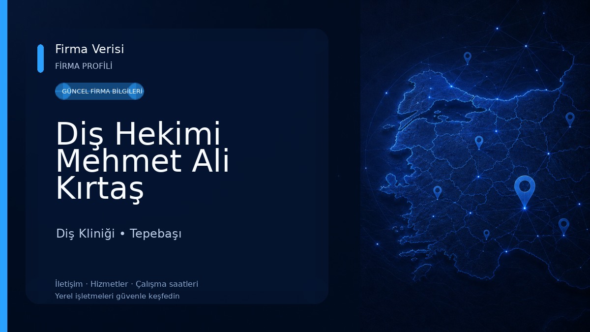 Diş Hekimi Mehmet Ali Kırtaş Diş Kliniği