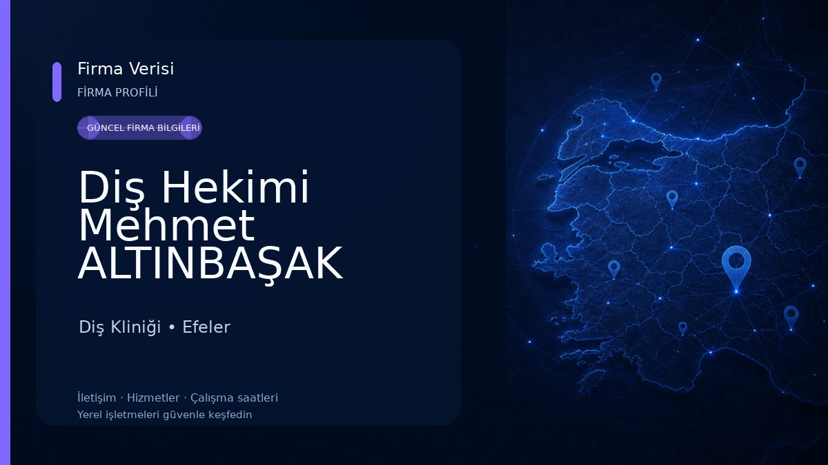Diş Hekimi Mehmet ALTINBAŞAK Diş Kliniği