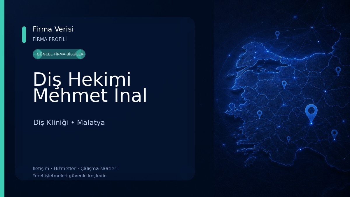 Diş Hekimi Mehmet İnal Diş Kliniği
